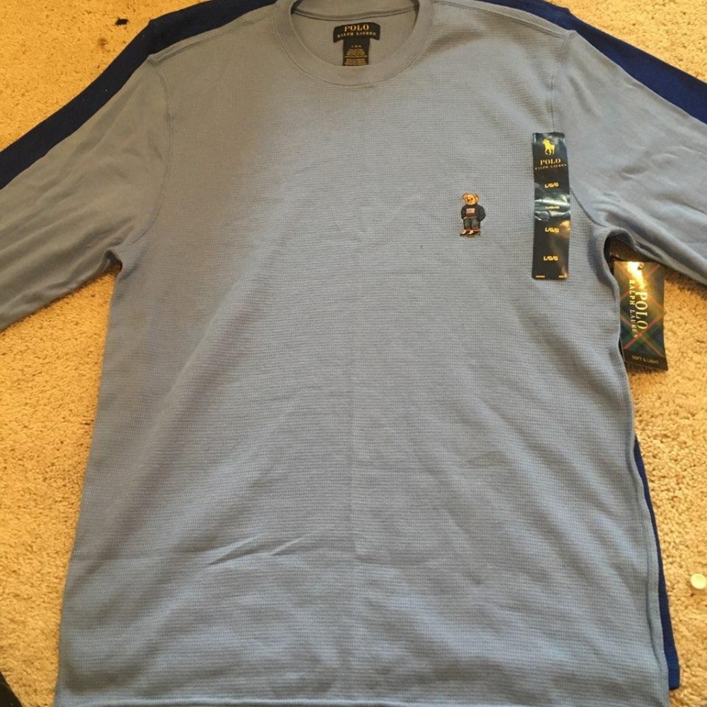 polo ralph Lauren long sleeve waffle knit mens l